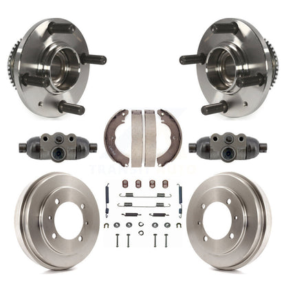 Wheel Cylinders Drum & Shoes Hub Bearing Rear Kit (8Pc) For Mitsubishi Lancer ES
