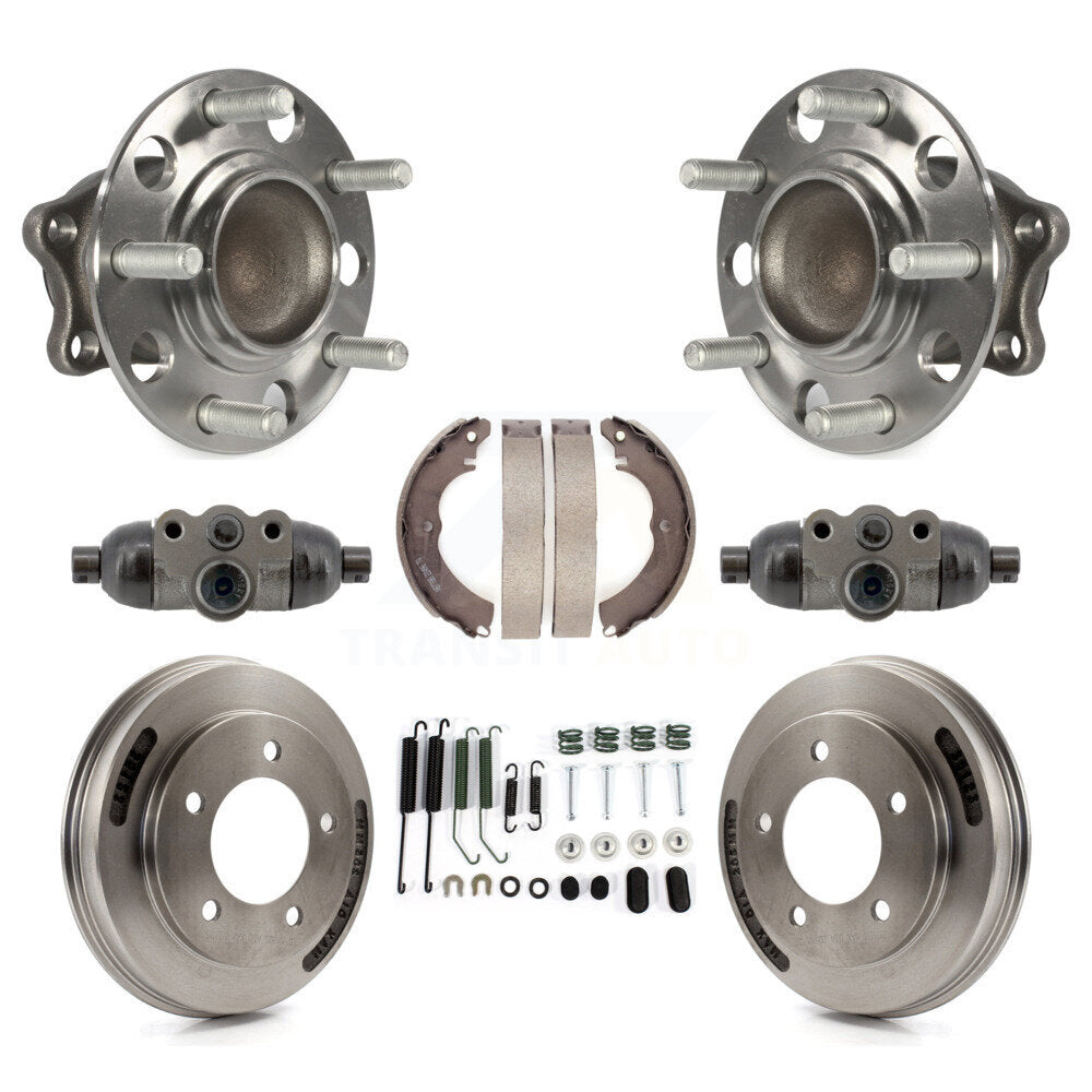 Wheel Cylinders & Drum Shoes Hub Bearing Rear Kit (8Pc) For Mitsubishi Lancer