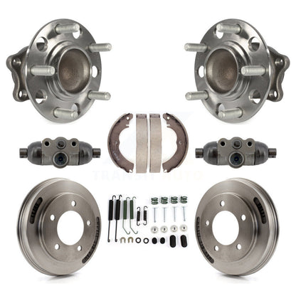 Wheel Cylinders & Drum Shoes Hub Bearing Rear Kit (8Pc) For Mitsubishi Lancer