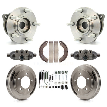 Wheel Cylinders & Drum Shoes Hub Bearing Rear Kit (8Pc) For Mitsubishi Lancer