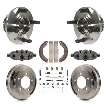 Wheel Cylinders Drum & Shoes Hub Bearing Rear Kit (8Pc) For Mitsubishi Lancer ES