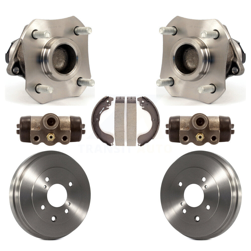 Wheel Cylinders And Drum & Shoes Hub Bearing Assembly Rear Kit For Nissan Versa