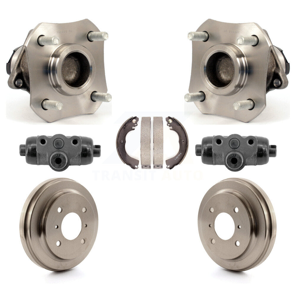 Wheel Cylinders And Drum & Shoes Hub Bearing Assembly Rear Kit For Nissan Versa