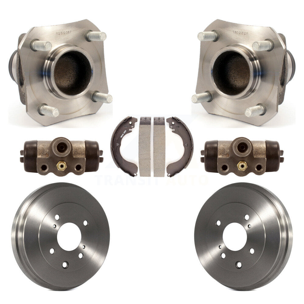 Wheel Cylinders And Drum & Shoes Hub Bearing Assembly Rear Kit For Nissan Versa