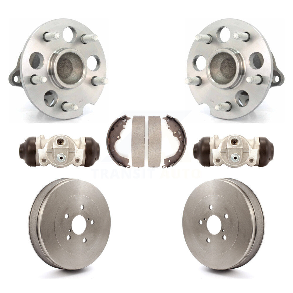 Wheel Cylinders & Drum Shoes Hub Bearing Rear Kit For 04-10 Toyota Sienna FWD