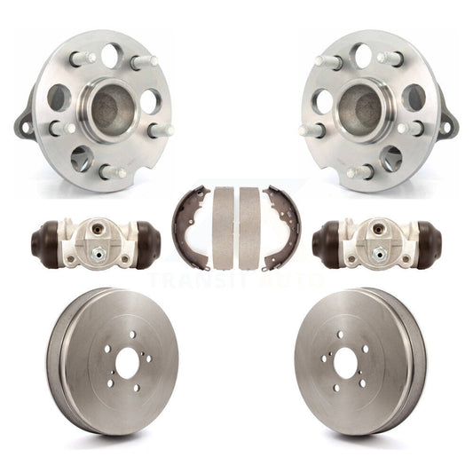 Wheel Cylinders & Drum Shoes Hub Bearing Rear Kit For 04-10 Toyota Sienna FWD