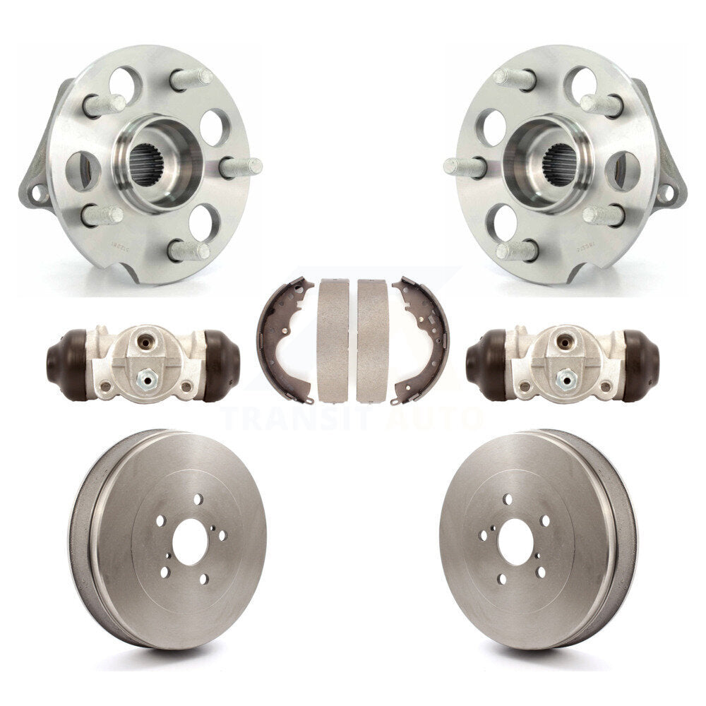 Wheel Cylinders & Drum Shoes Hub Bearing Rear Kit For 04-10 Toyota Sienna AWD