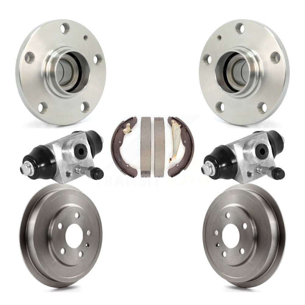 Wheel Cylinders & Drum Shoes Hub Bearing Rear Kit For Volkswagen Jetta Beetle