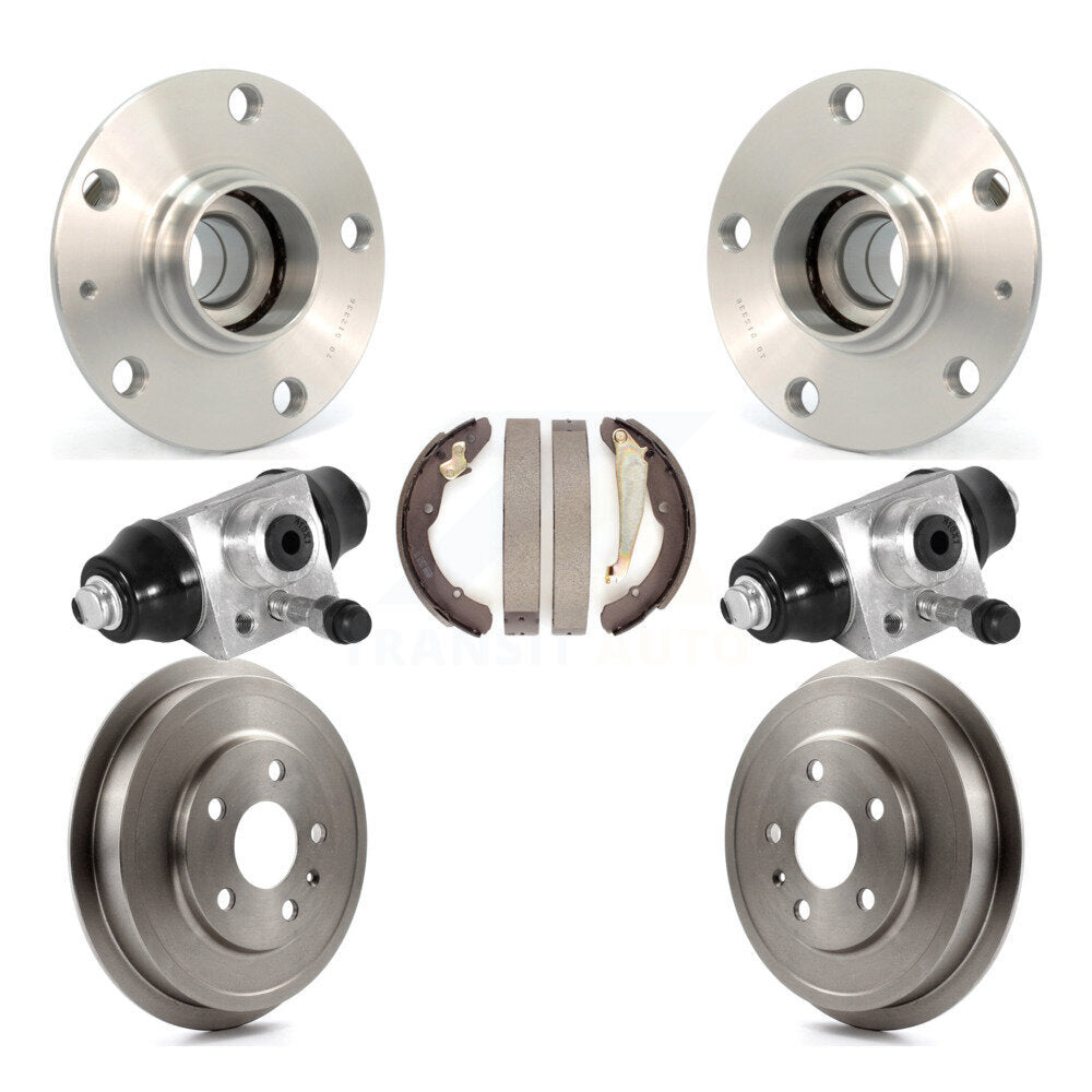 Wheel Cylinders & Drum Shoes Hub Bearing Rear Kit For Volkswagen Jetta Beetle