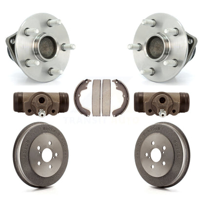 Wheel Cylinders Drum & Shoes Hub Bearing Rear Kit For Pontiac Vibe Toyota Matrix