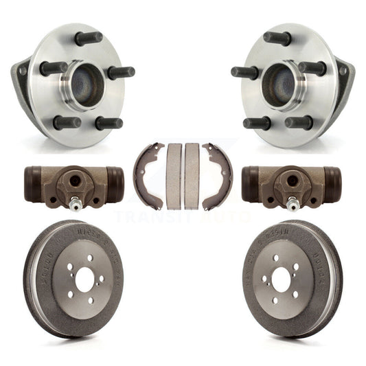 Wheel Cylinders Drum & Shoes Hub Bearing Rear Kit For Pontiac Vibe Toyota Matrix