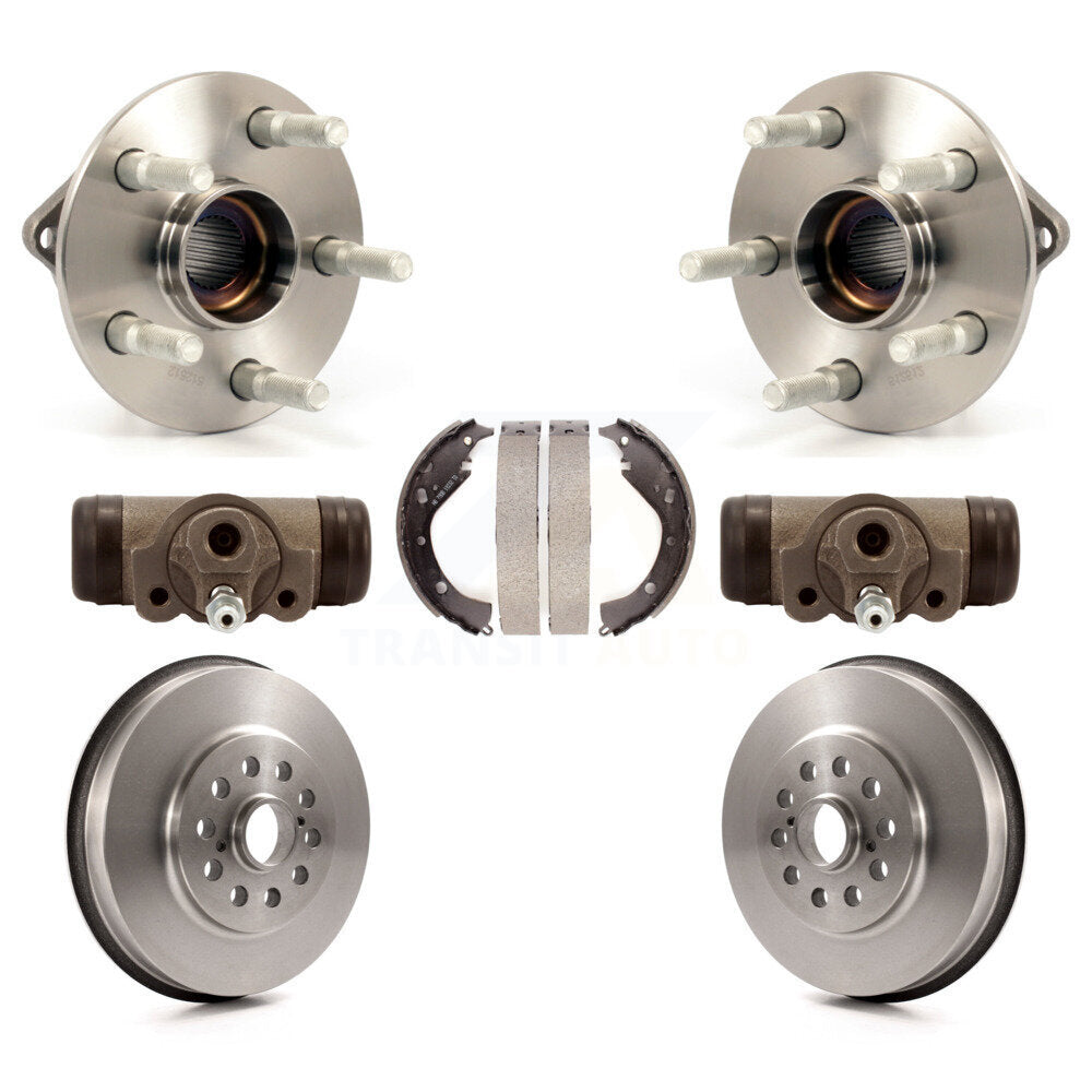 Wheel Cylinders And Drum & Shoes Hub Bearing Rear Kit For 2006 Pontiac Vibe AWD
