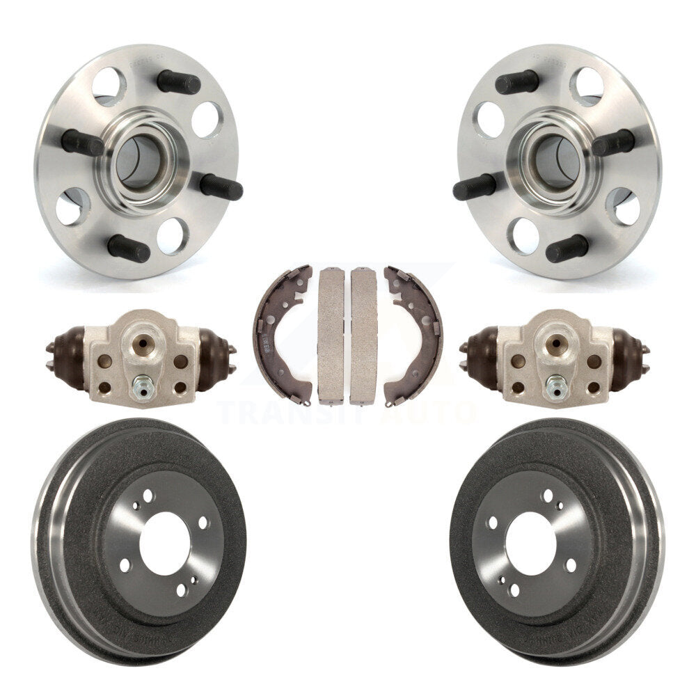 Wheel Cylinders And Drum & Shoes Hub Bearing Rear Kit For Honda Fit Insight