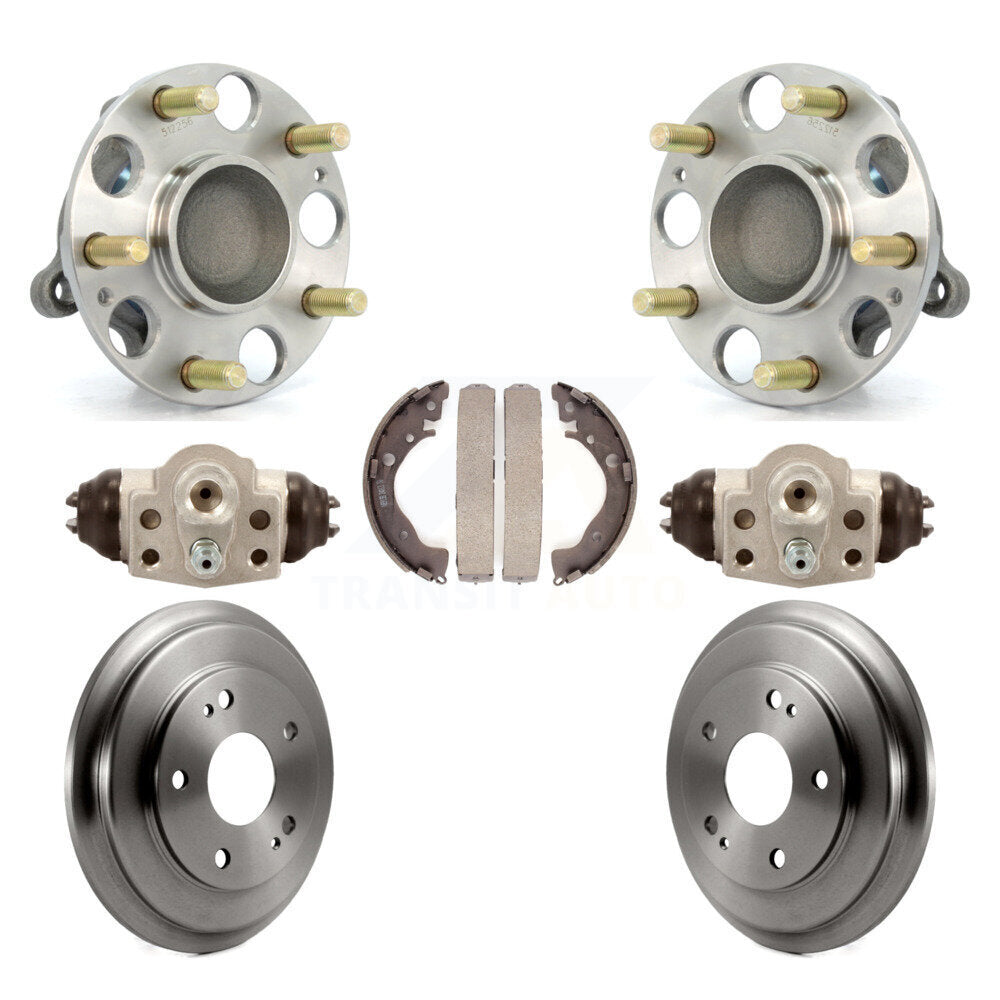 Wheel Cylinders And Drum & Shoes Hub Bearing Assembly Rear Kit For Honda Civic
