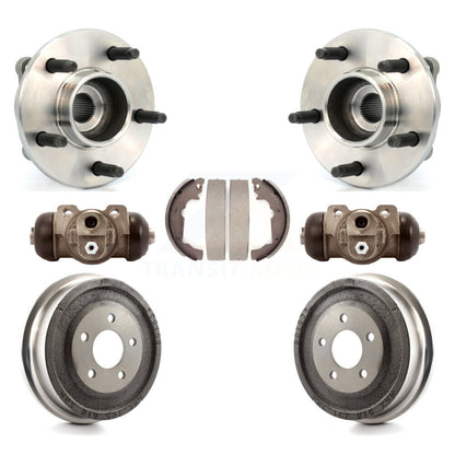 Wheel Cylinders Drum & Shoes Hub Bearing Rear Kit For Saturn Vue Pontiac Torrent