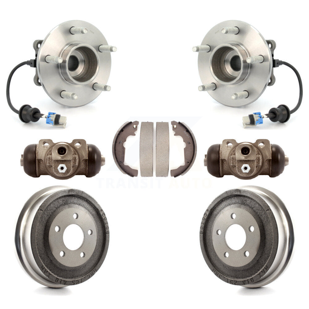 Wheel Cylinders & Drum Shoes Hub Bearing Rear Kit For Chevrolet Equinox Saturn