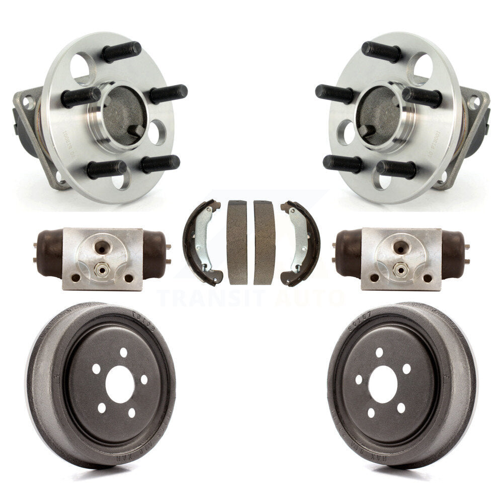 Wheel Cylinders Drum & Shoes Hub Bearing Rear Kit For Pontiac Sunfire Chevrolet