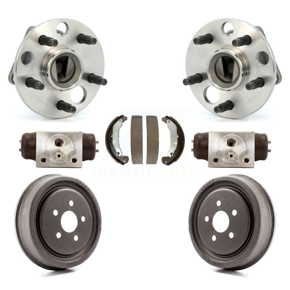 Wheel Cylinders Drum & Shoes Hub Bearing Rear Kit For Pontiac Sunfire Chevrolet