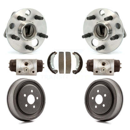 Wheel Cylinders Drum & Shoes Hub Bearing Rear Kit For Pontiac Sunfire Chevrolet