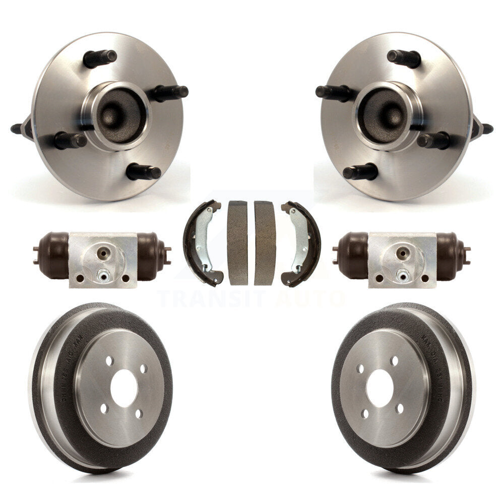 Wheel Cylinders & Drum Shoes Hub Bearing Rear Kit For Chevrolet Cobalt Pontiac