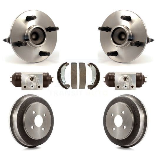 Wheel Cylinders & Drum Shoes Hub Bearing Rear Kit For Chevrolet Cobalt Pontiac