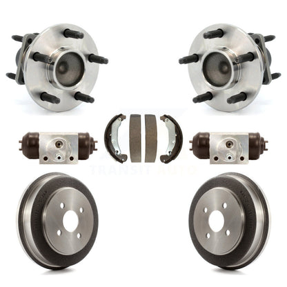 Wheel Cylinders Drum & Shoes Hub Bearing Rear Kit For Saturn Ion Pontiac Pursuit