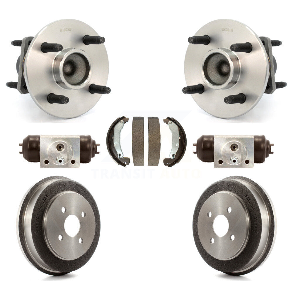 Wheel Cylinders & Drum Shoes Hub Bearing Rear Kit For Chevrolet Cobalt Pontiac