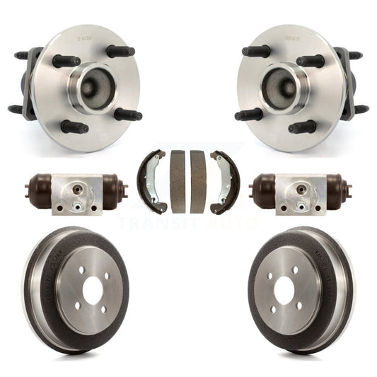 Wheel Cylinders & Drum Shoes Hub Bearing Rear Kit For Chevrolet Cobalt Pontiac