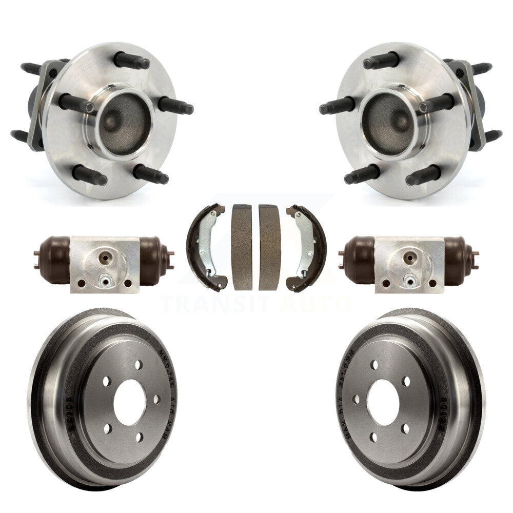 Wheel Cylinders & Drum Shoes Hub Bearing Rear Kit For Chevrolet Cobalt Pontiac