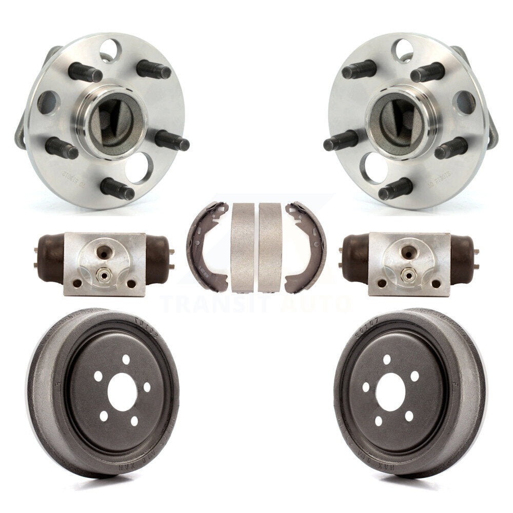 Wheel Cylinders Drum & Shoes Hub Bearing Rear Kit For Chevrolet Cavalier Non-ABS