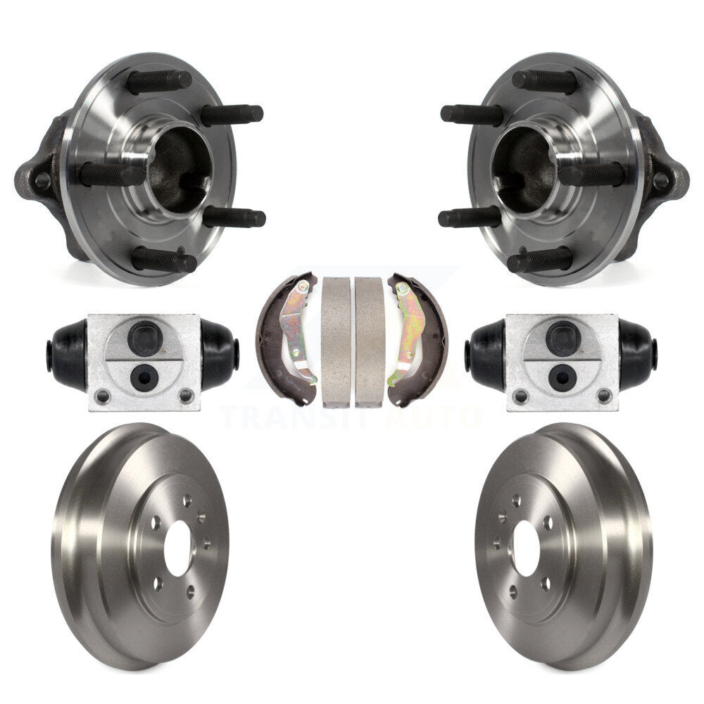 Wheel Cylinders Drum & Shoes Hub Bearing Rear Kit For 2012-2015 Chevrolet Sonic