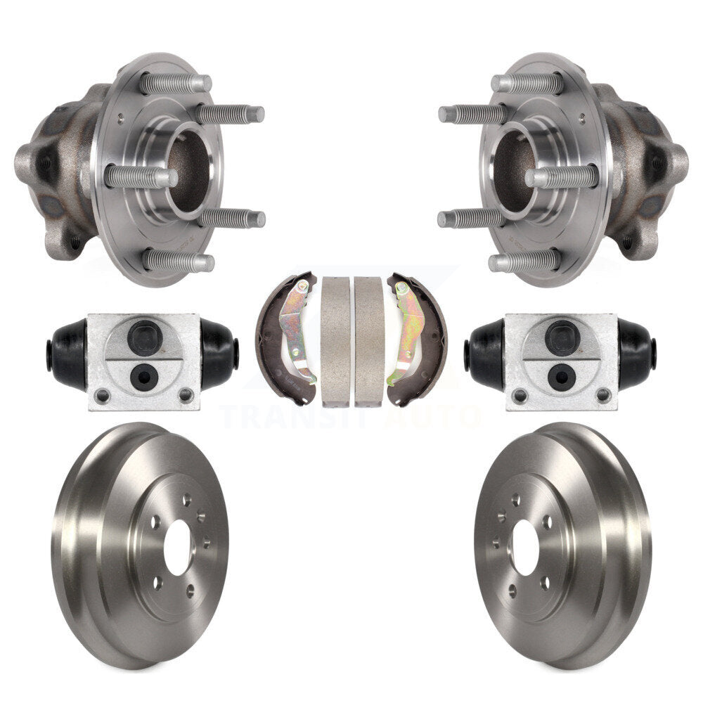 Wheel Cylinders Drum & Shoes Hub Bearing Rear Kit For 2016-2017 Chevrolet Sonic