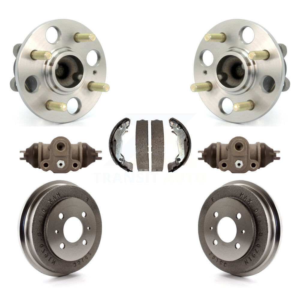 Wheel Cylinders Drum & Shoes Hub Bearing Rear Kit For Hyundai Accent 4-Wheel ABS