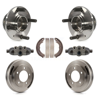 Wheel Cylinders Drum & Shoes Hub Bearing Rear Kit For 2007 Mitsubishi Lancer ES