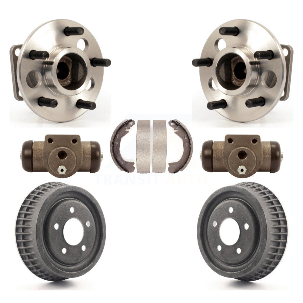 Wheel Cylinders Drum & Shoes Hub Bearing Rear Kit For Pontiac Montana Chevrolet