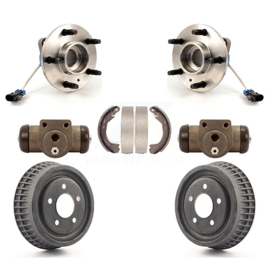 Wheel Cylinders Drum & Shoes Hub Bearing Rear Kit For Pontiac Montana Chevrolet