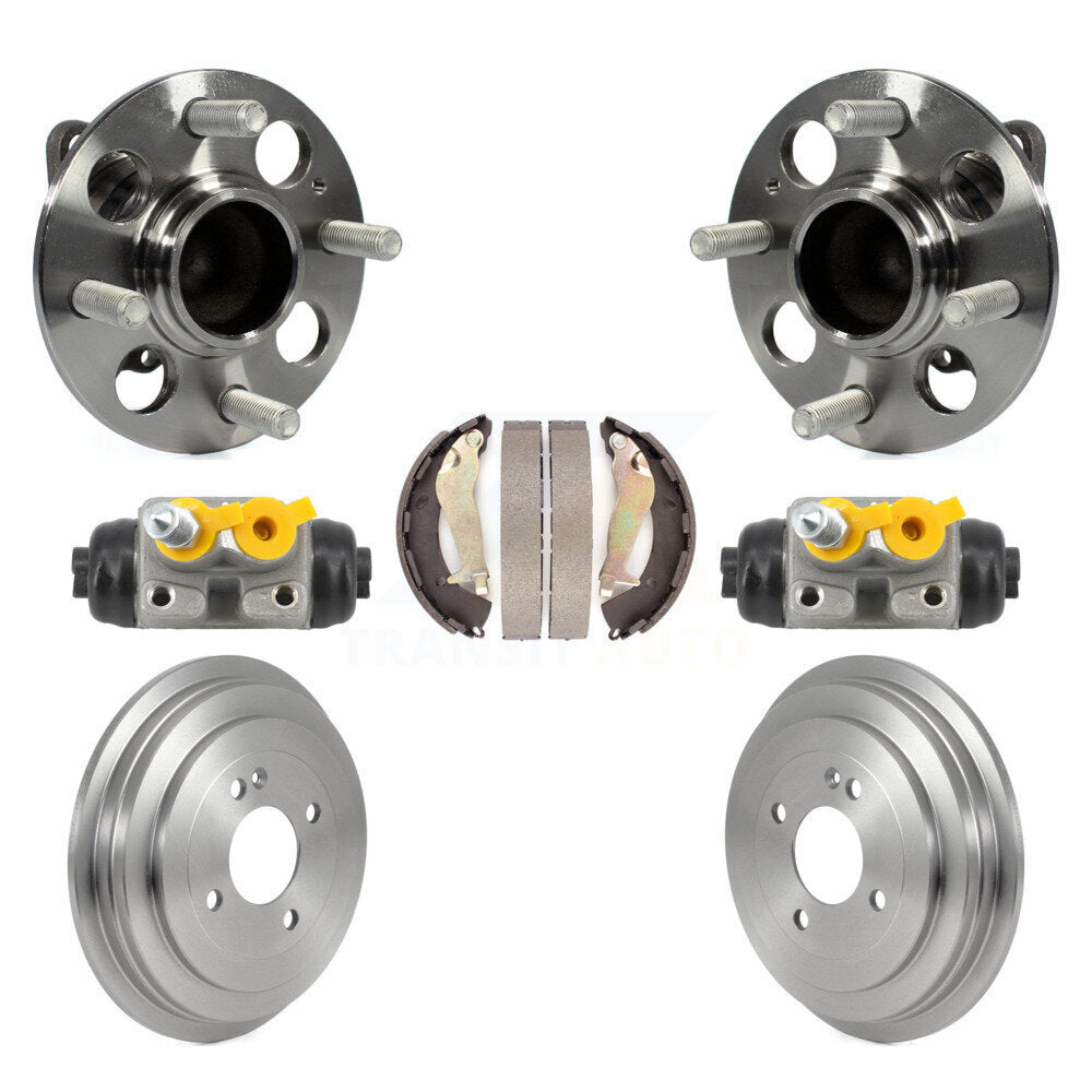 Wheel Cylinders & Drum Shoes Hub Bearing Rear Kit For 2012-2017 Hyundai Accent