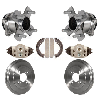 Wheel Cylinders And Drum & Shoes Hub Bearing Rear Kit For 2015-2019 Honda Fit