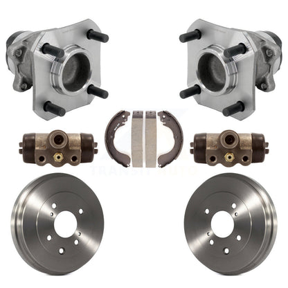 Wheel Cylinders And Drum & Shoes Hub Bearing Rear Kit For 2009-2014 Nissan Cube