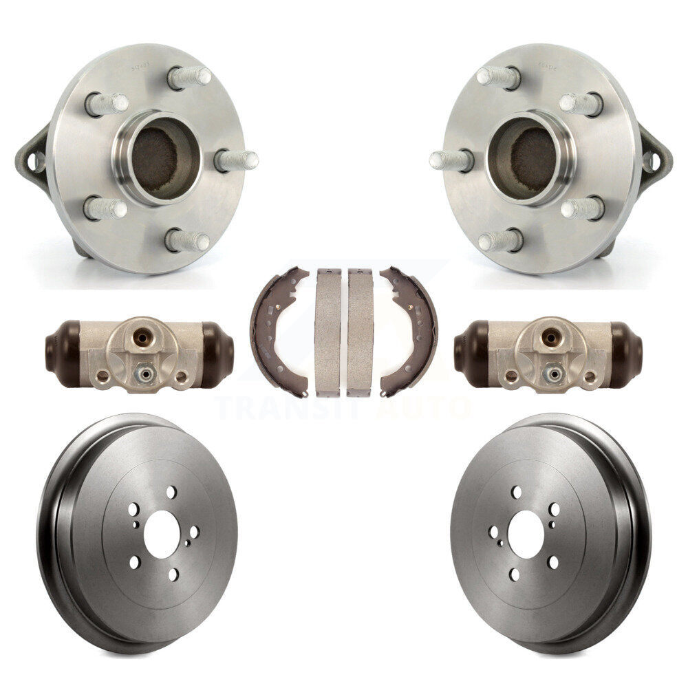 Wheel Cylinders & Drum Shoes Hub Bearing Rear Kit For 2009-2013 Toyota Corolla