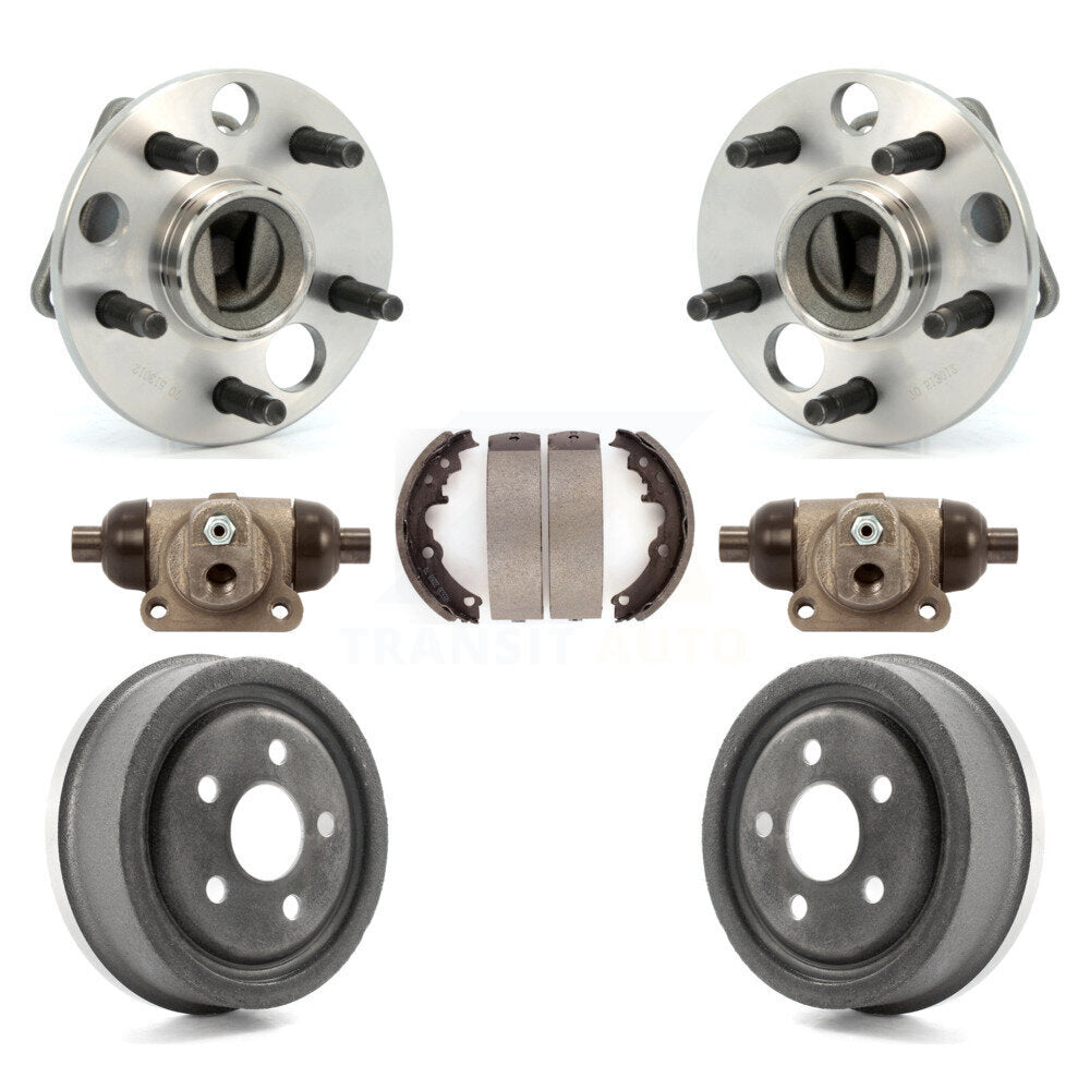 Wheel Cylinders Drum & Shoes Hub Bearing Rear Kit For Chevrolet Cavalier Pontiac