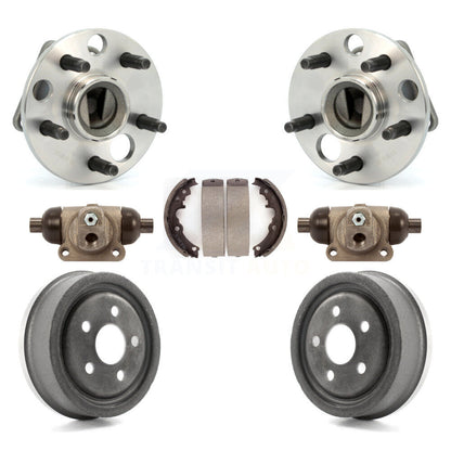 Wheel Cylinders Drum & Shoes Hub Bearing Rear Kit For Chevrolet Cavalier Pontiac