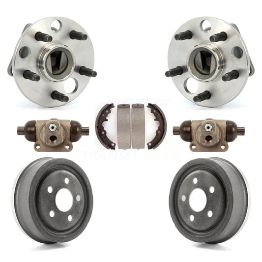 Wheel Cylinders Drum & Shoes Hub Bearing Rear Kit For Chevrolet Cavalier Pontiac