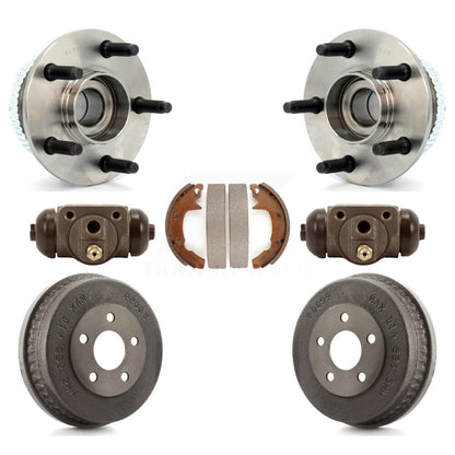 Wheel Cylinders Drum & Shoes Hub Bearing Rear Kit For Ford Taurus Mercury Sable