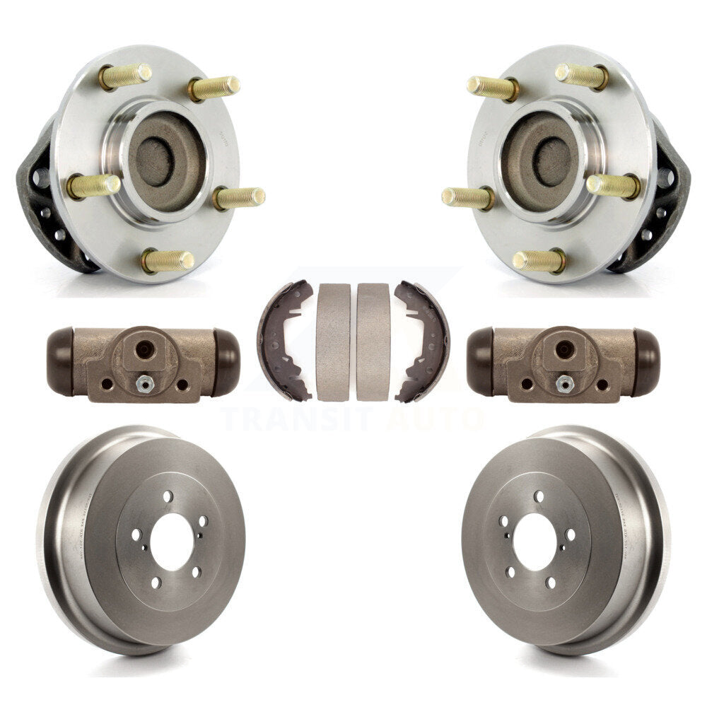 Wheel Cylinders Drum & Shoes Hub Bearing Rear Kit For Dodge Caravan Grand Town