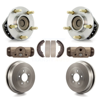 Wheel Cylinders Drum & Shoes Hub Bearing Rear Kit For Dodge Caravan Grand Town