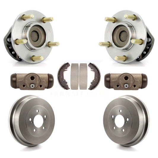 Wheel Cylinders Drum & Shoes Hub Bearing Rear Kit For Dodge Caravan Grand Town