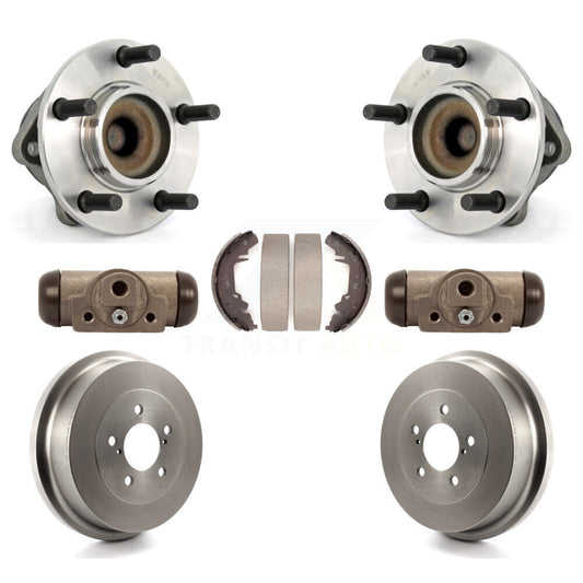 Wheel Cylinders Drum & Shoes Hub Bearing Rear Kit For Dodge Caravan Grand Town