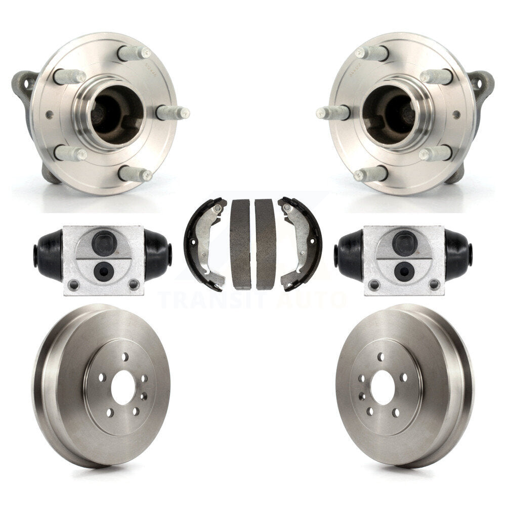 Wheel Cylinders Drum & Shoes Hub Bearing Rear Kit For 2011-2012 Chevrolet Cruze
