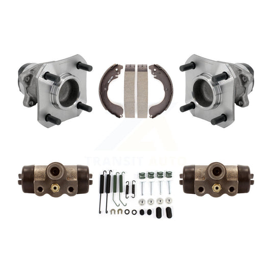 Wheel Cylinders And Drum Shoes Hub Bearing Rear Kit For 2009-2014 Nissan Cube